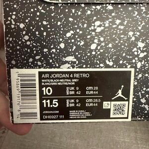 Jordan Speckled Black and White Box